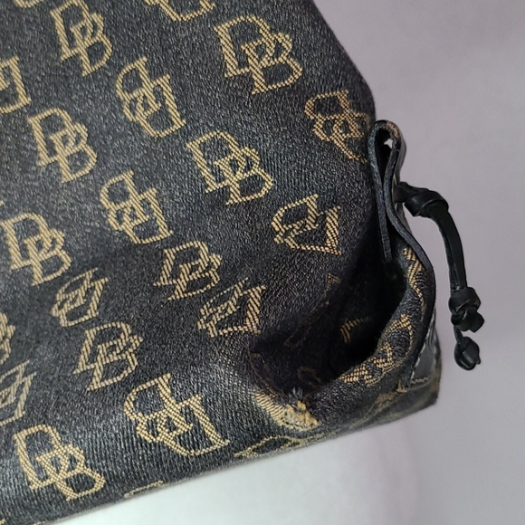 Vintage Dooney & Bourke monogram bag black purse - Picture 12 of 16